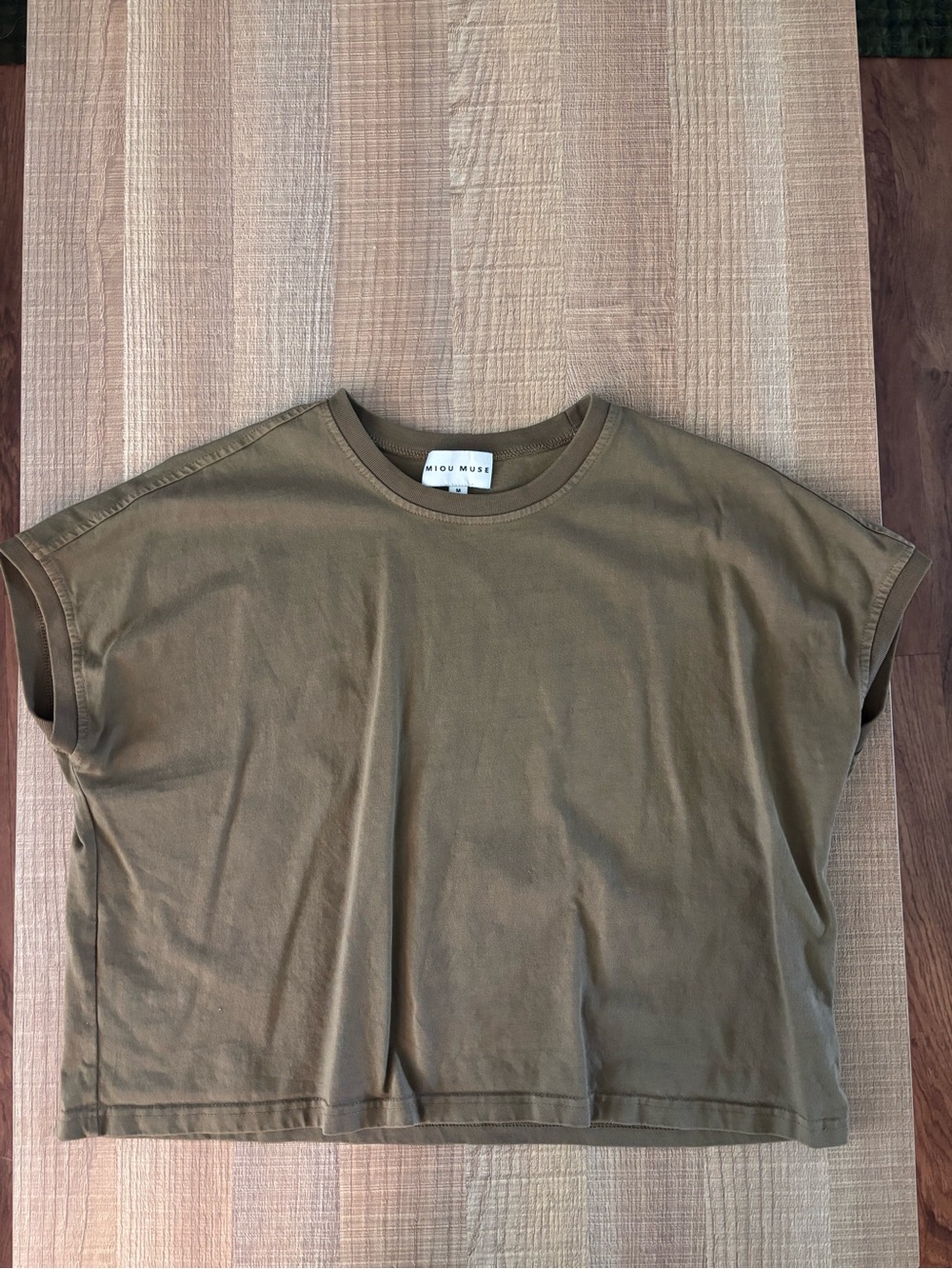 MIOU MUSE Short Sleeve Boxy Tee